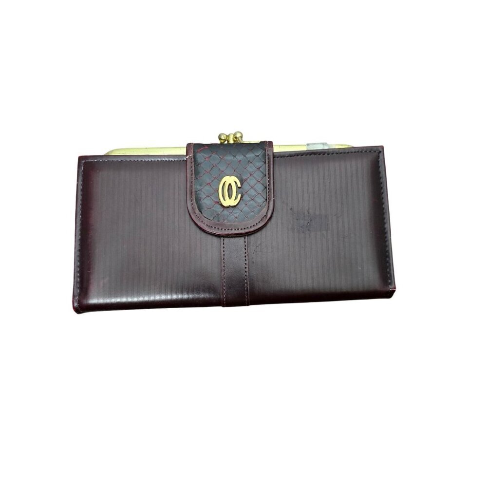 Vintage Oleg Cassini Leather Wallet Pocketbook